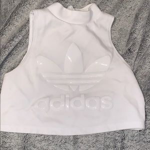 Adidas white tank top
